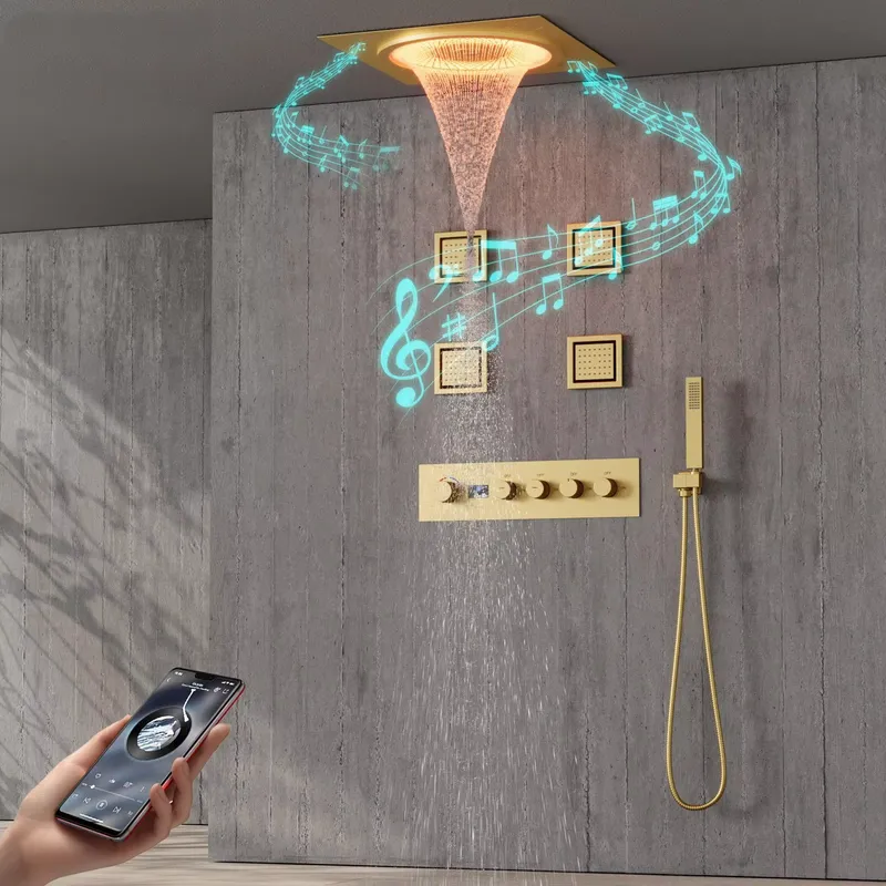 Spa & Wellness Earth City Москва Шелепиха - Akıllı LED Duş Seti Banyo Müzikli