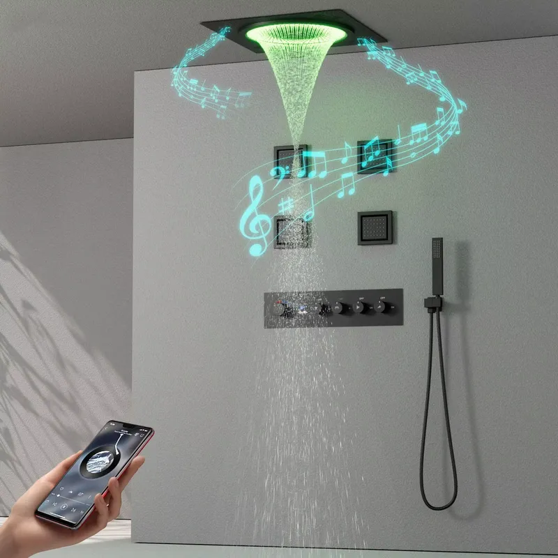 Akıllı LED Duş Seti Banyo Müzi - Spa & Wellness Earth City Москва Шелепиха incelemesi ve fiyatı