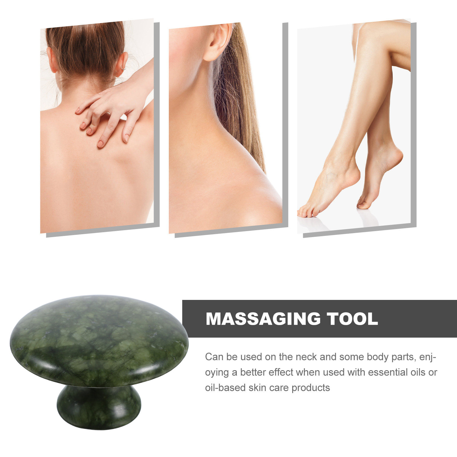 Mantar Şekilli Yeşim Masaj Taş - Spa Wellness Massage incelemesi ve fiyatı